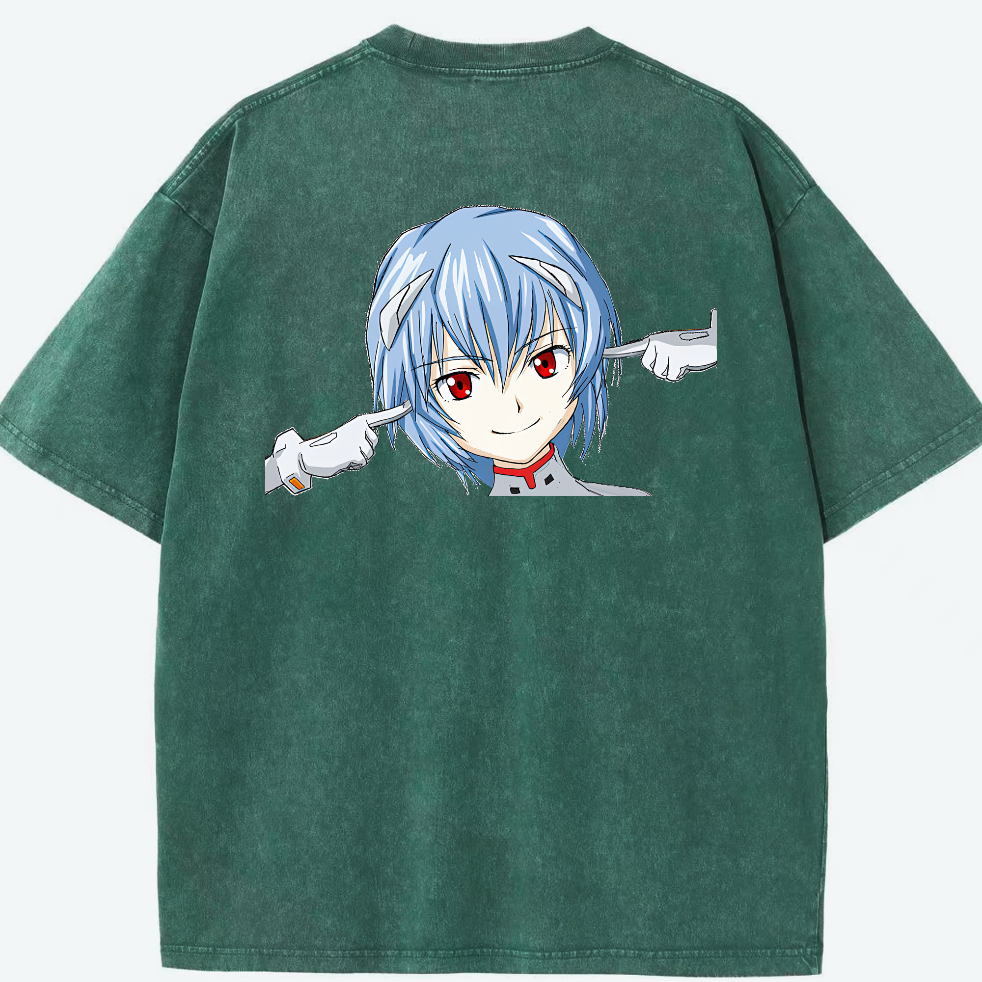 （画像用） EVA 新世紀エヴァンゲリオン 綿100% ヴィンテージ風 半袖Tシャツ（背面プリント）